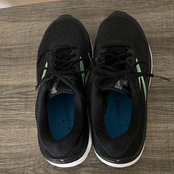Brooks Dyad 11 Women's Black/Ebony/Green Running Shoes Size 9 Extra Wide - Picture 4 of 12